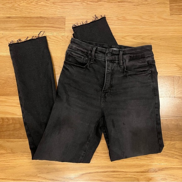 Good American size 2 / 26 SOFT-TECH GOOD CLASSIC SLIM STRAIGHT JEANS - Picture 2 of 6